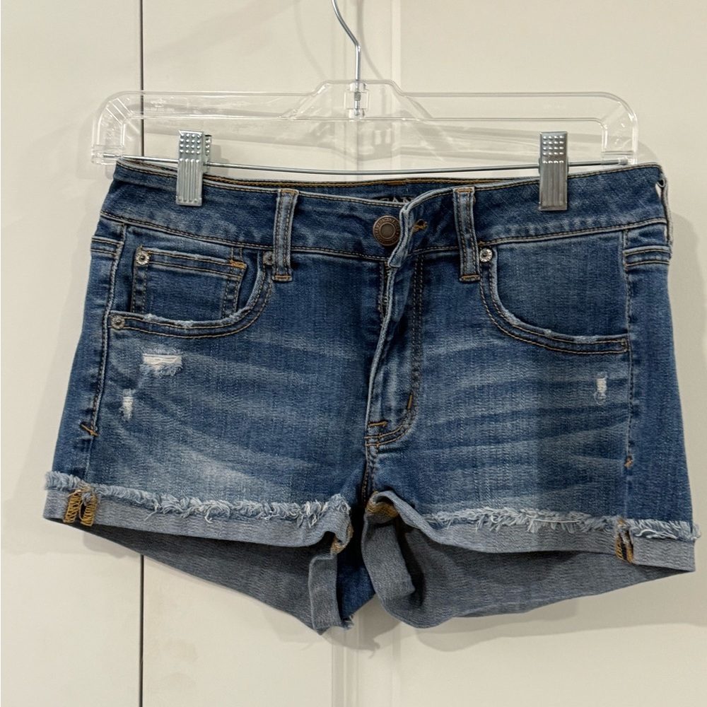 American Eagle Outfitters Dark Blue Jean Shorts